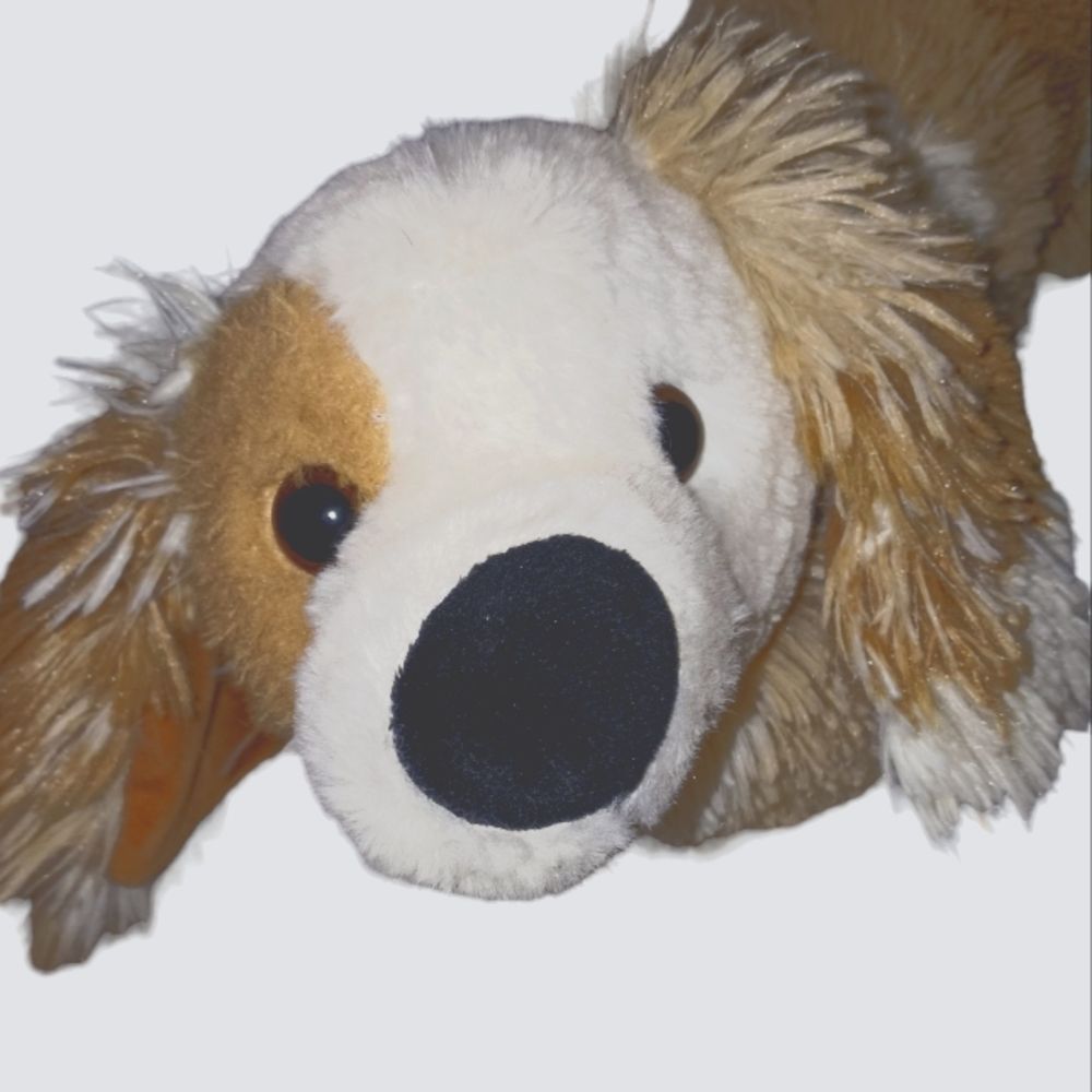 DANDEE Soft Stuffed Tan Brown Plush Dog